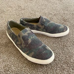 Camo Slip On Sneakers